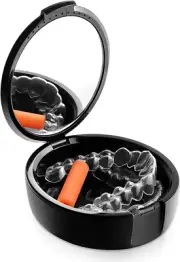 Orthodontic Retainer Case with Mirror, Mouthguard Case Small Retaniner Contai...