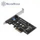 銀欣 ECM21-E _M.2 PCIe/NVMe SSD轉PCIe x4免螺絲轉接卡