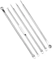 MERRYHAPY 5pcs Blackhead Removal Kit Tool Extraction Needle Facial Cleansing Tool for Acne Skin Care