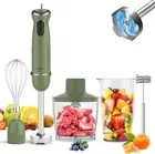 Immersion Blender Handheld 5 in 1 Hand Blender, 1000W Mixer Olive Green