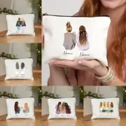 Custom Bride & Bridesmaid Name Make Up Bag Personalized Toilet Kits for Bride