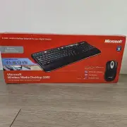 Microsoft Wireless Media Desktop 1000 Keyboard & Mouse ZHA-00001 1356-1067-1028
