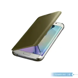 Samsung三星 原廠Galaxy S6 edge G925專用 全透視鏡面感應皮套 Clear View 智慧側掀