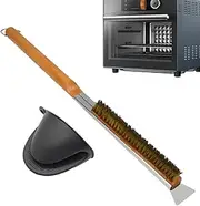 Oven Brush, Household Barbecue Scraper, Ergonomic Non Stick Brush with Scraper for Baking, Oven, Kitchen, Outdoor Grill