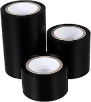 HOLIDYOYO 18mm High-Temperature Insulation Tape 10 Rolls Black 10m Each Electrician Tape PVC Adhesive Self-Adhesive for Wire Protection