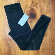 $118 ATHLETA NEW Stay Fly Reflective 7/8 Tight XS Black High Rise Yoga J3-28