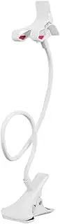 Phone Holder Gooseneck - Gooseneck Bedside Phone Holder Mount | Stable Cellphone Bracket Clamp Stand with Easy Adjustment for Table Bedroom Gyms