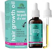 Organic Rosemary Oil For Hair Growth 50ML, promotes hair growth, strengthens the scalp, and stops hair loss, best serum for soothing the itchy scalp with biotin, Jojoba, Coconut vitamin E, made in Australia. for All Hair Types, Women & Men