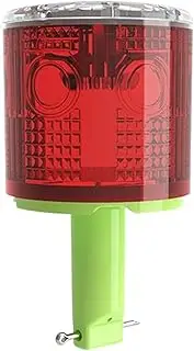 Solar Warning Light -Solar Charging Power Traffic Light, Efficient Warning Lamp | Waterproof Design Super Bright Strobe, Waterproof Flashing Safety for Road Traffic Safety