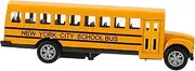 ERINGOGO Realistic School Bus Pull Back Car Toy Die Casting School Bus Model Safe for Children Enhance Parent-Child Bonding