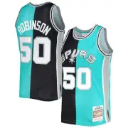 MITCHELL & NESS NBA SPLIT SWINGMAN JERSEY SAN ANTONIO SPURS 1998 DAVID ROBINSON