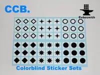 在飛比找Yahoo!奇摩拍賣優惠-Colorblind CCB.3×3×3魔術方塊專用高品質色