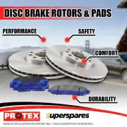 Front Protex Disc Brake Rotors + Pads for HYUNDAI Terracan HP 2.9L 9/04-10/06 (for: Hyundai)