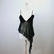 Urban Outfitters - Mesh Cami Top - Black - Small