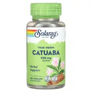 Solaray, True Herbs, Catuaba, 100 VegCaps (465 mg per Capsule)