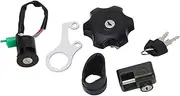 Ignition Key Switch Gas Cap Lock Set High-Quality Material Easy Installation Fits DRZ400S DRZ400SM Motorcyclists