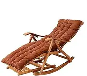 Lightweight Camping Chairs Garden Loungers Folding Chair Bamboo Rocking Chair Adjustable Lounge Chair,with Extended Footrest and Foot Massage Board,for Outdoor Garden Sun Loungers (Color : D)