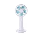 Mobile Phone Bracket Mini Fan Handheld Portable Fan - White