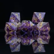 Purple Mage Liquid Core Dice Set Brand New by Misty Mountain Gaming