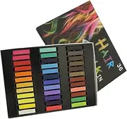 Ipetboom 36 Colors Hair Chalk Set Temporary Hair Dye Pens Washable One-time Dyeing Chalk for Boys and Girls Adults