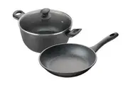 Pyrostone 2pc Cookware Set Fry Pan 26cm & Casserole 26cm