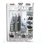 Burda Sewing Pattern 8125 Kitchen Accessories Aprons Mitts Placemats Bags Uncut