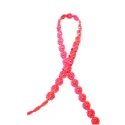 10yd pink Flower Plastic Pearl Bead String Wedding trim Scrapbook Craft 1cm