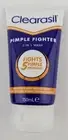 Clearasil Pimple Fighter 5 in 1 Wash Reduce Oil Shine 150ml NEW Exp 7/25