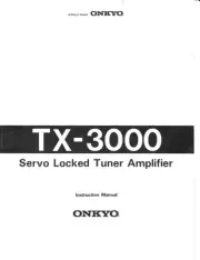 Onkyo Integra TX-3000 Amplifier Owners Instruction Manual