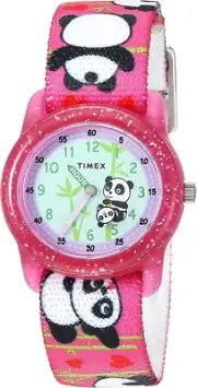 Timex TIME Machines® 29Mm Blue/Yellow Stripe Elastic Fabric Kids Watch
