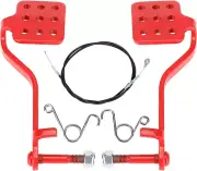 GREHUA Go Kart Pedals with 71" Throttle Cable Kit for Go Cart Brake Pedal Predat