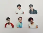 One Direction Flatbacks Planar 5pk Birthdays bows Scrapbooking Craft