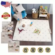 Stylish Waterproof Baby Play Mat | 79" x 59" Soft Foam for Nursery & Travel