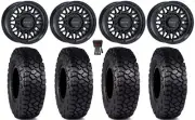 Raceline Omega 15" Wheels Gloss Black 30" Intersect Tires RZR XP 1000 / PRO XP