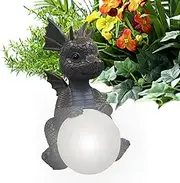 Solar Garden Outdoor Dinosaur Statues | Dinosaur Decor with Vivid Details | Stable Support Base Garden Lights Solar Lights for Home and Offices