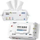 Mumoo Bear 2 Packs/160 Wipes Wet Toilet Paper, Adult Flushable Wipes - in Tot...