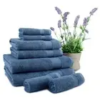 Lara 8 pcs Bath Towel Set (2 Bath Towel, 2 Hand Towel, 4 Washcloth)
