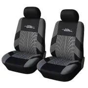 High Material Cover 1 + 2 Multicolor Car Seat Covers Polyester Fiber Tire For For Mercedes Vito W639 For Ford Transit GRAY 2PCS