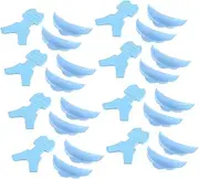 NOLITOY Silicone Lash Perming Pads Set 10 Pairs 30 Y-shaped Brush for Eye Shape