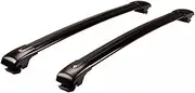 2PC Cross Bars Compatible for Hyundai Venue 2020-present Crossbar Luggage Carrier Roof Rack Rail Carrier Lockable Cargo Bars(Black)