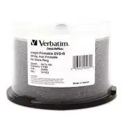 Verbatim DVD-R Discs 4.7GB 16X DataLifePlus White Inkjet Printable, 50/PK Spindl