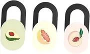 COHEALI Ultra-Thin Camera Cover Slide 3 Pack Webcam Privacy Sticker Covers for Laptop Computer Tablet