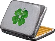 [ARKCHIU] Retro Cigarette Case Copper King Size 16 Capacity Vintage Cigarette Holder Case for Men Women Silver,One Size
