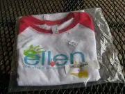 Next Level Apparel Kid's Hand Raglan Small Red Top Shirt ellen degeneres