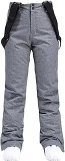 [Haitpant] Men Women Ski Pants Windproof Winter Thicken Snow Pants Outdoor Sports Snowboarding Breathable Strap Trousers