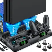 PS4 Stand Cooling Fan for PS4 Slim/Ps4 Pro/Playstation 4, PS4 Stand Vertical ...
