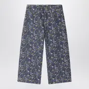 [Bonpoint] Gersande trousers with liberty print 10 Y Blue