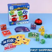 Expression Puzzle Building Cubes Wooden Face-Changing Magic Cube Building Blocks