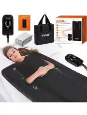 X-Vcak Sauna Blanket for Detoxification, Far Infrared Sauna Blanket, Portable 6'