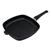 Swiss Diamond Induction Square Shallow Grill Pan 28cm - Robins Kitchen